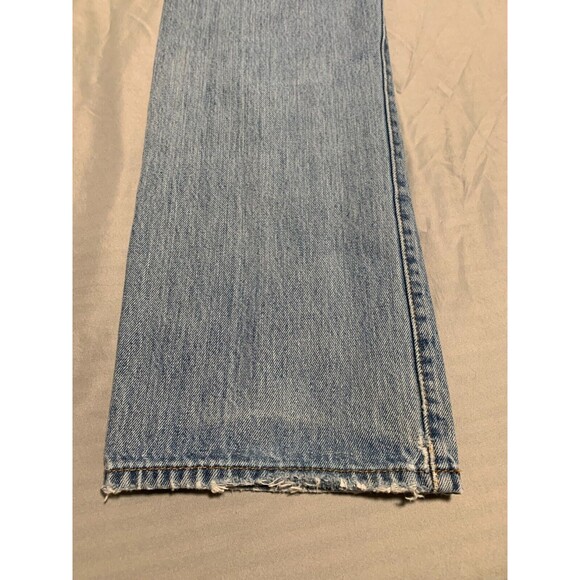 Levis 501xx Mens 34x30 Original Fit Light Wash Blue 100% Cotton Button Fly - Picture 15 of 16